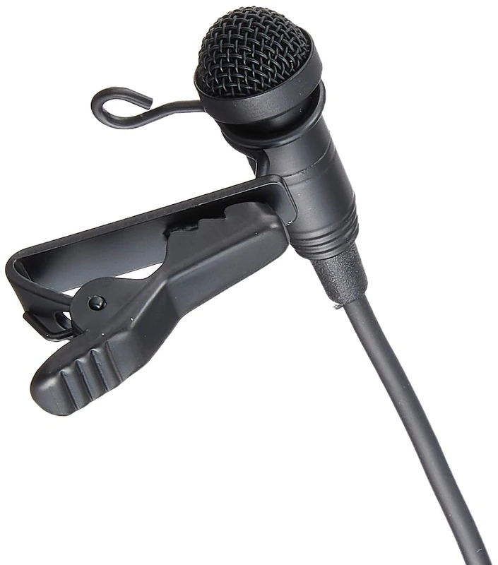 Tascam TM-10L Lavalier Microphone With Screw-Lock Connector, BLACK
