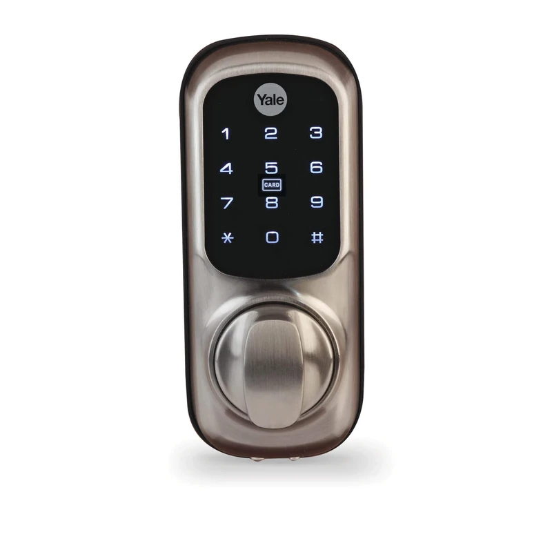 Yale Keyless Connected Ready Smart Door Lock, Smart Living YD-01-CON-NOMOD-SN, Touch Keypad, Pin Code Access Lock, Thumbturn Operation, Nightlatch Satin Nickel