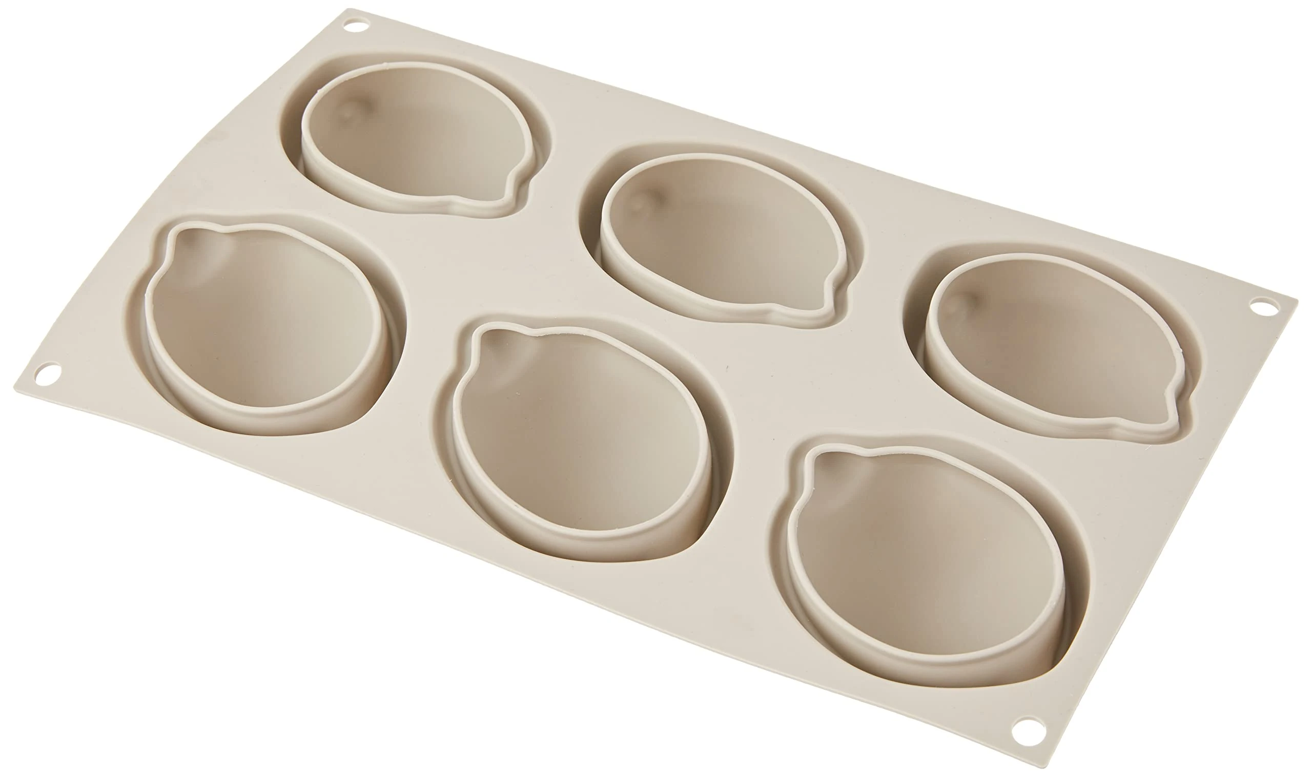 silikomart | Silicone Mould for Monoportions Lemon DELIZIA, Non-Stick, 6 Monoportions, Pack of 1 Cake Mould, 3D Design, 85 x 59 h 42 mm, Volume 636 ml, Made in Italy