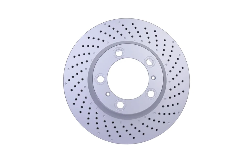 HELLA 8DD 355 125-031 Brake Disc - 55797PRO_HC - High-carbon - Coated - 330mm - 28mm - internally vented/Perforated - for e.g. PORSCHE