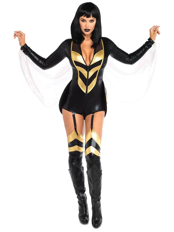 Leg Avenue 86760 - Hornet Wasp Honey, Small (Black, Gold) - Image 1