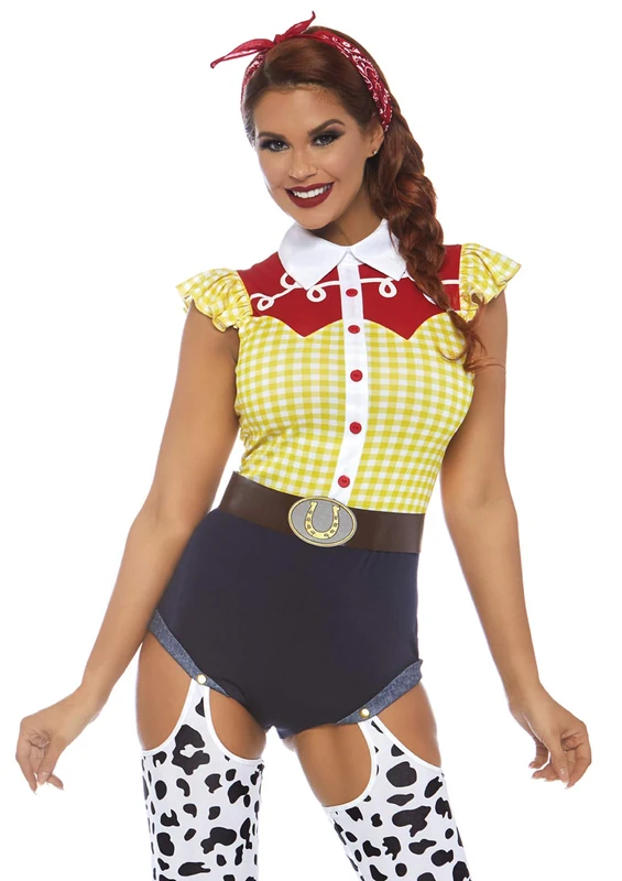 Leg Avenue Women's Vaquera Giddy Up Adult Sized Costumes, Multicolor, X-Large - Image 1