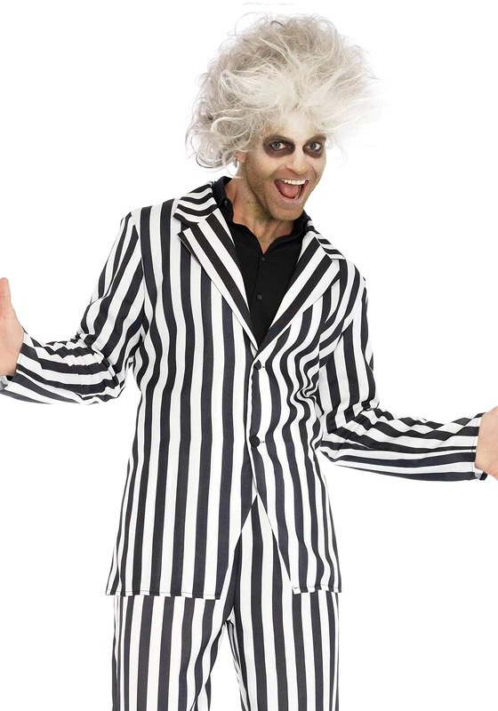 Leg Avenue 86753 - Beetle Boss Suit, Small (Black, White) - Image 1