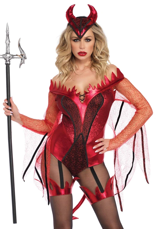 Leg Avenue 86733 - Dazzling Devil, Medium (Red) - Image 1
