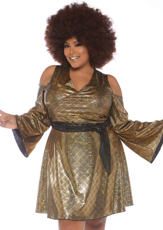 Leg Avenue 86780X - Disco Doll, 3X-4X (Gold) - Image 1
