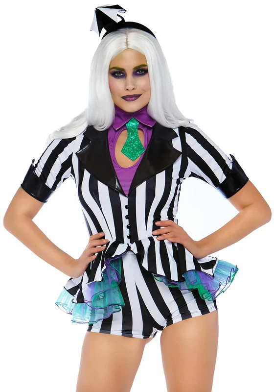 Leg Avenue 86734 - Beetle Babe, Medium (Black, White)