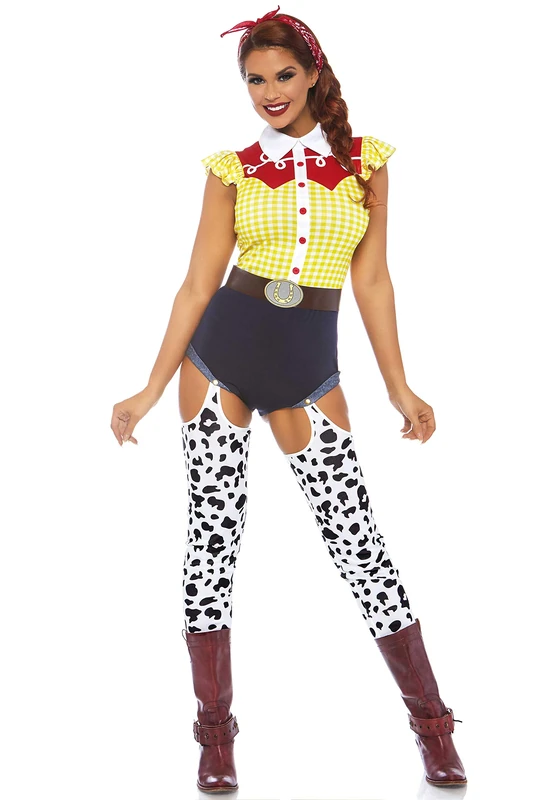 Leg Avenue Women's Giddy Up Cowgirl Adult Costumes, Multicolor, Small(UK 6-8)