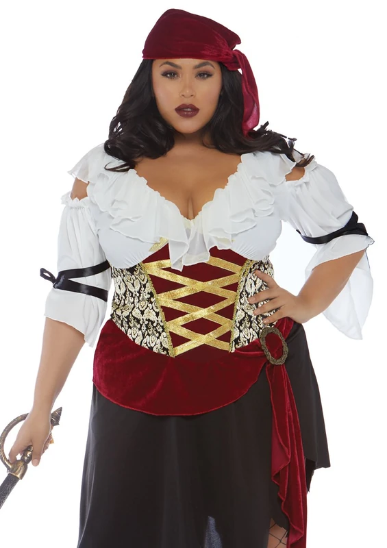 Leg Avenue 86673X - High Seas Wench, 1X-2X (Multicolor)