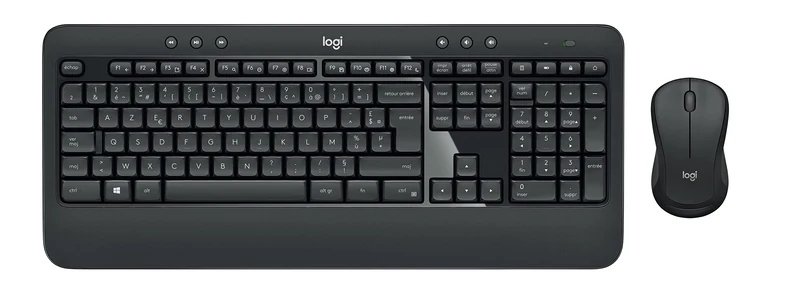 Logitech MK540 Wireless Keyboard and Mouse Combo for Windows, 2.4 GHz Wireless with USB Unifying Receiver, Wireless Mouse, Multimedia Hot Keys, 3-Year Battery Life, PC/Laptop, AZERTY French Layout