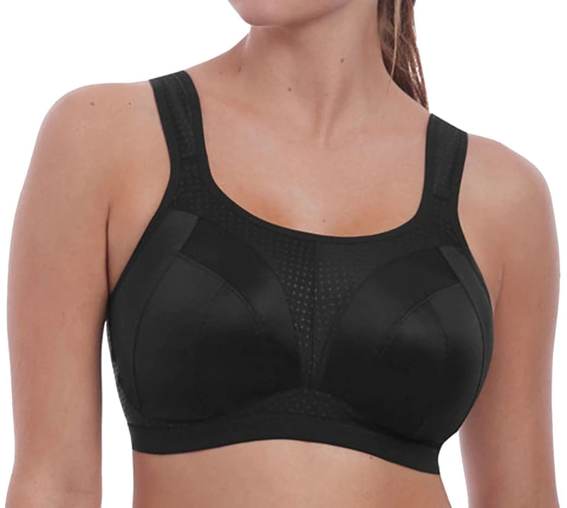 Freya Women's Dynamic Soft Sports Bra, Opaque, Jet, 38DD