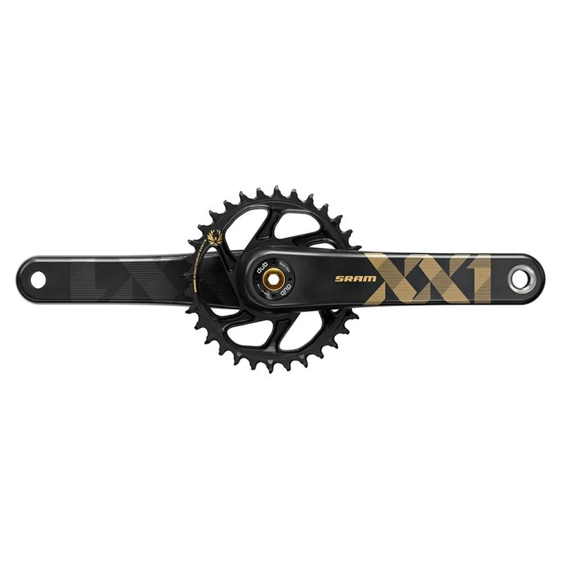 SRAM Crank Xx1 Eagle Boost 148 Dub 12S W Direct Mount 34T X-Sync 2 Chainring (Dub Cups/Bearings Not Included): Gold 175mm