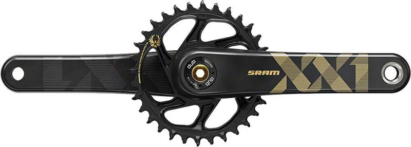 SRAM Crank Xx1 Eagle Dub 12S W Direct Mount 34T X-Sync 2 Chainring (Dub Cups/Bearings Not Included): Gold 170mm