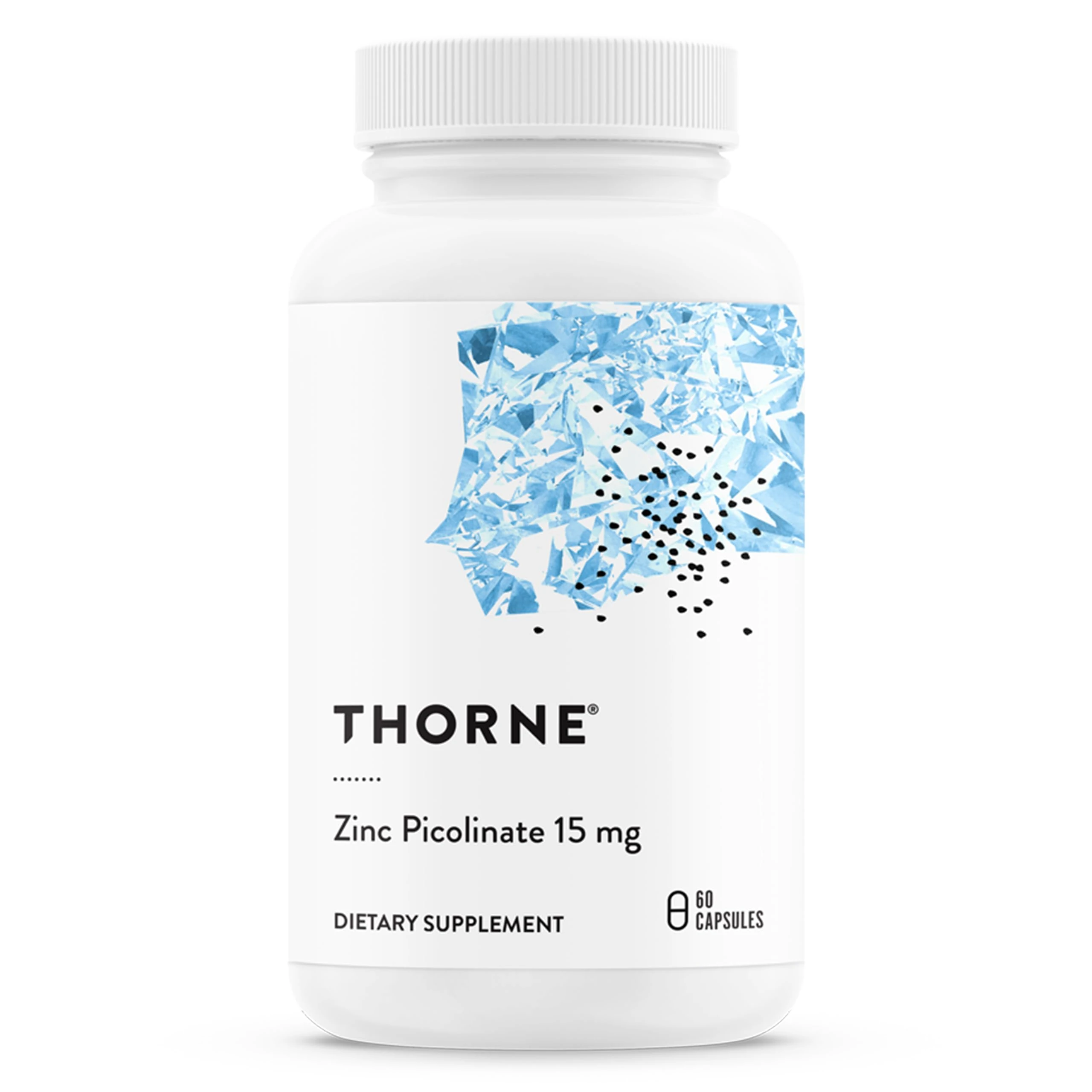 Thorne Zinc Picolinate 15mg - Highly Absorbable Zinc Supplement - Supports Immune System and Eye and Reproductive Health - 60 Capsules