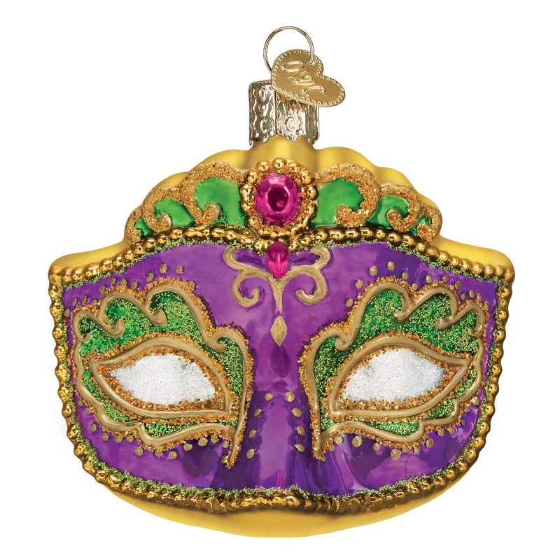 Old World Christmas Mardi Gras Mask