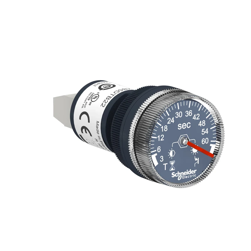 Schneider Electric, XB5DTB24, Harmony XB5, Panel mounted timer monofunction, plastic, 22, time delay 0.5-10 min, 24 V DC