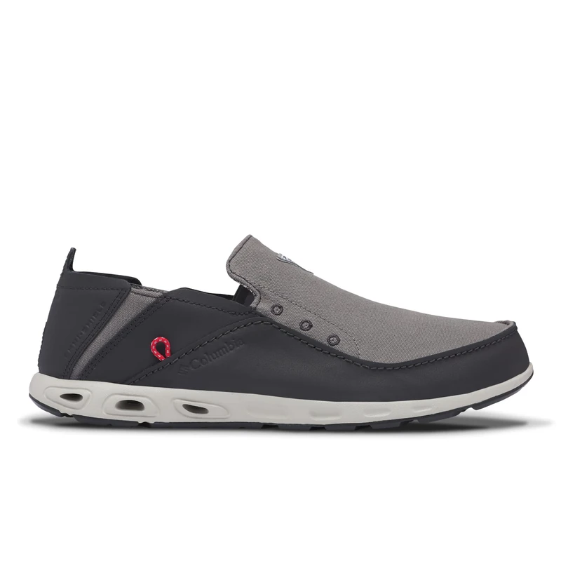 Columbia Men's Bahama Vent PFG Boat Shoe, Titanium MHW/Bright Red, 16 UK