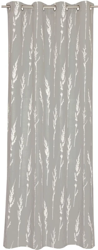 Schöner Wohnen 70504 010 Grommet-Top Curtain – Natural Cotton Plastic Bag Storage – 250 x 140 cm