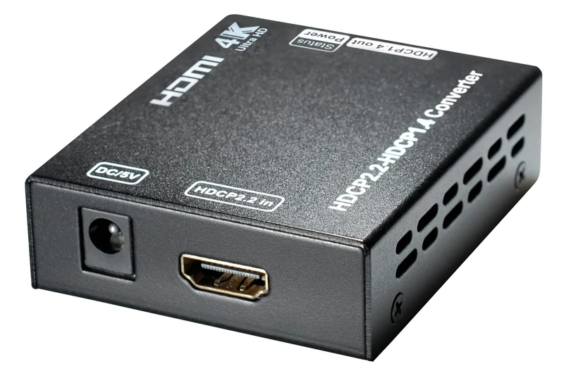 MaxTrack Transmedia cs35l HDMI 4K HDCP 2.2 Converter with Power Supply Black - Image 1