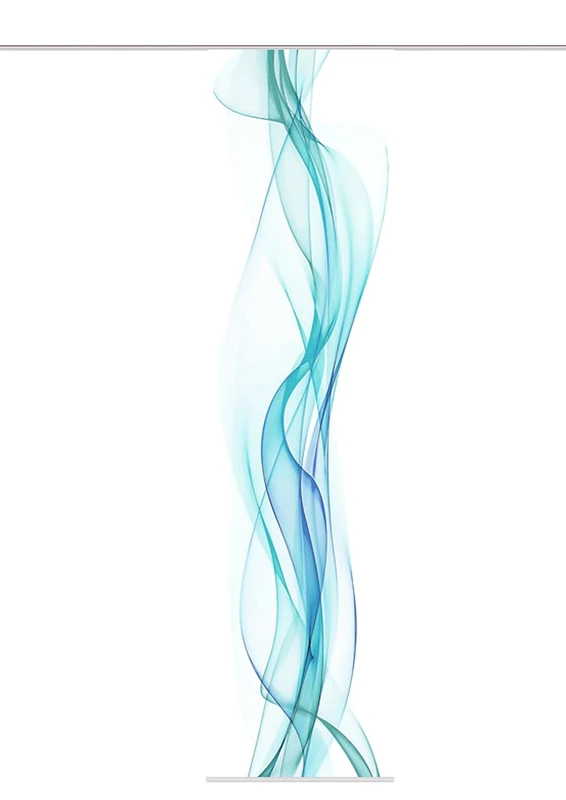 Home Fashion Haze Drop Per Curtain 1 Polyester Panel Curtain Digital Print Decorative Fabric 245 x 60 cm