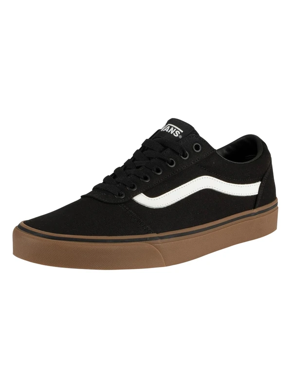 Vans Men's Ward Sneaker, Canvas Black Gum, 7.5 UK