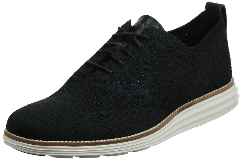 Cole Haan Men's Original Grand Stitchlite Oxfords, Black Black Black Ivory, 6.5 UK