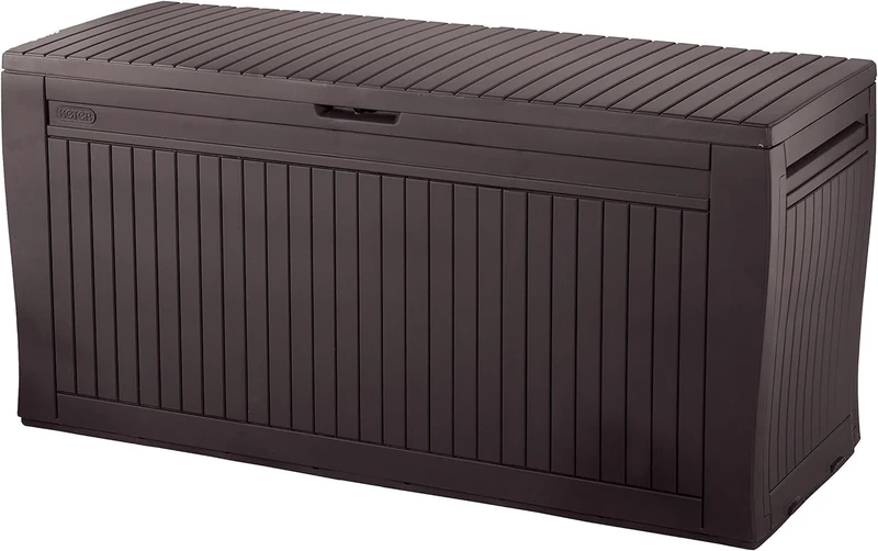 Keter 231317 Comfy Storage Box, Brown, 116.5 x 44.7 x 57 cm