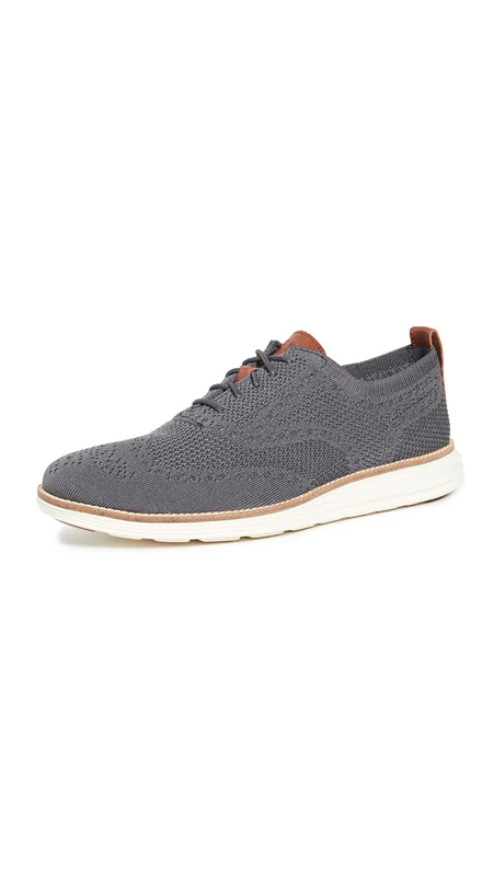 Cole Haan Men's Original Grand Stitchlite Oxfords, Grey Grey Magnet Ivory, 9 UK - Image 1