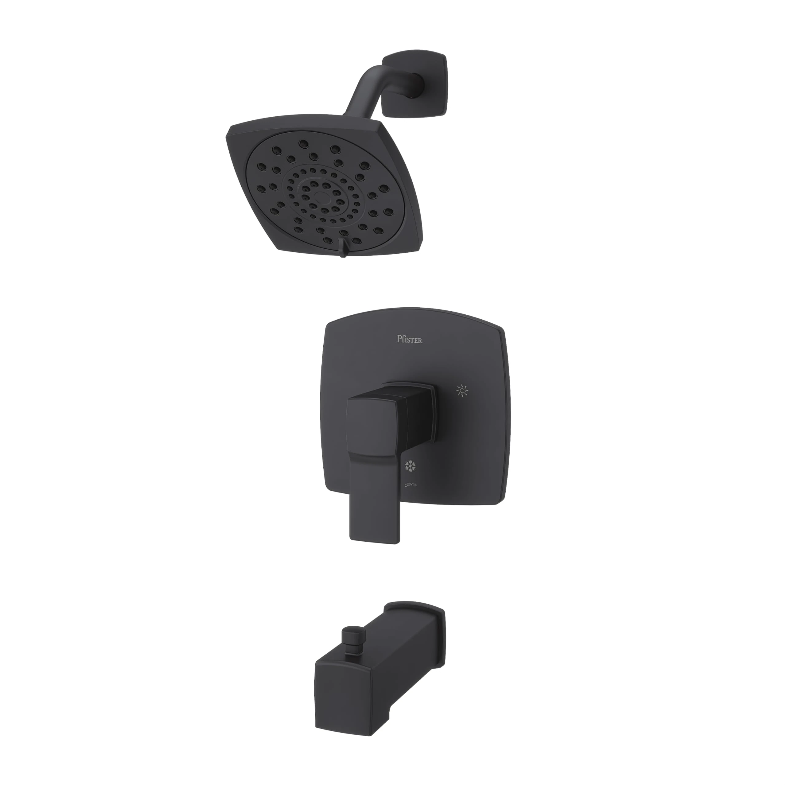 PFISTER LG89-8DAB Deckard Tub and Shower Trim, Matte Black