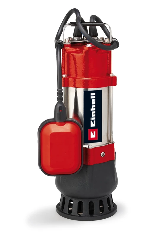 Einhell GC-DP 5010 G Dirty Water Pump (500 Watt, 12,000 LTR./hr, Max. Discharge Head 8 m, Connection 42 mm, Infinitely Height-Adjustable Float Switch, Stainless Steel Motor Housing)