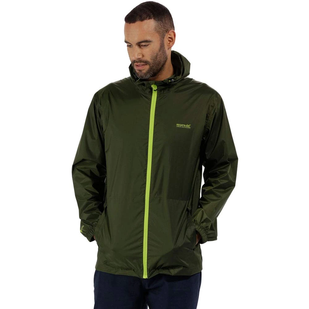 Regatta Pack-It III Men's Waterproof Packaway Jacket, Green, S