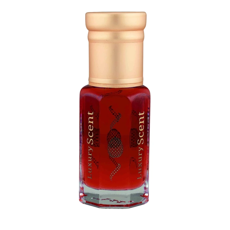 Perfume Oil Luxury Opium Flower Roll-On 6ml – Long Lasting Alcohol Free Arabian Attar – Premium Unisex Spicy Floral Fragrance with Coffee, Vanilla, and Cedarwood Notes by Luxury Scent