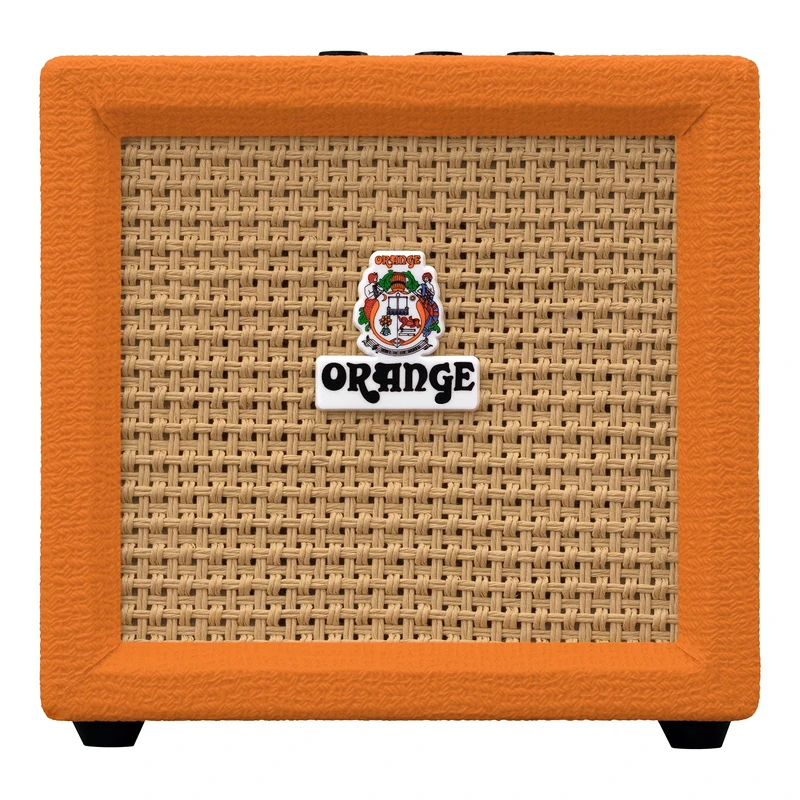 Orange Crush Mini 3W Portable Guitar Amplifier, Compact Practice Amp with Built-In Tuner, Gain & Shape Controls, AUX Input, Headphone Output, Classic Orange Tolex Finish