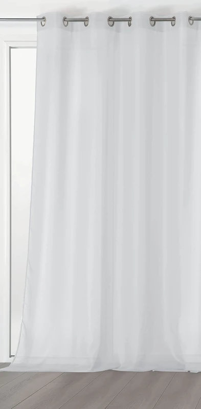 LINDER Chic Curtain, Polyester, White, 145x350 cm