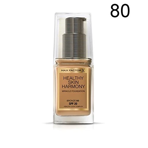 3 x Max Factor Healthy Skin Harmony Miracle Foundation - 80 Bronze