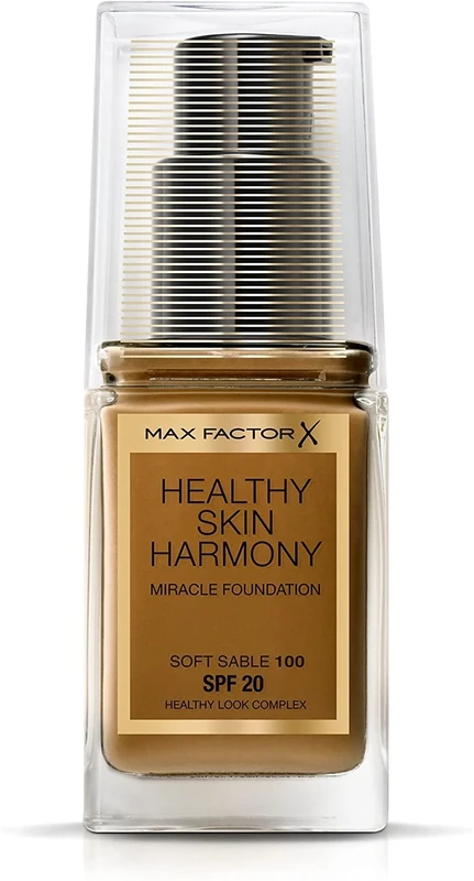 3 x Max Factor Healthy Skin Harmony Miracle Foundation - 100 Soft Sable