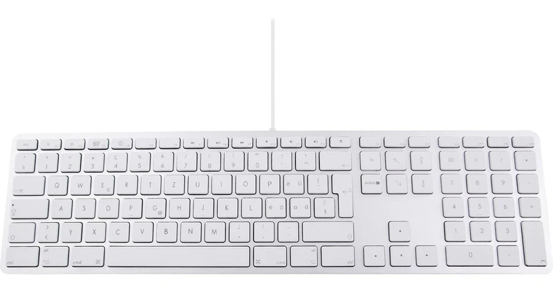 LMP – French Keyboard With Numeric Keypad, Aluminium Top Cover and 2 USB Ports – For MAC