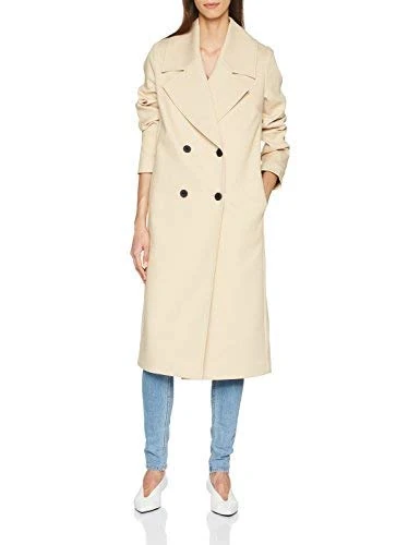 Libertine Libertine Women's Race Trench Coat, Beige (1 2), 10 (Manufacturer Size: Medium)
