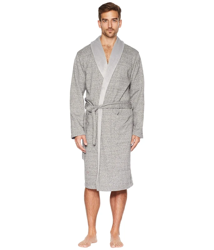 UGG Men's M Robinson Bathrobe, Grey Heather, L-X-L
