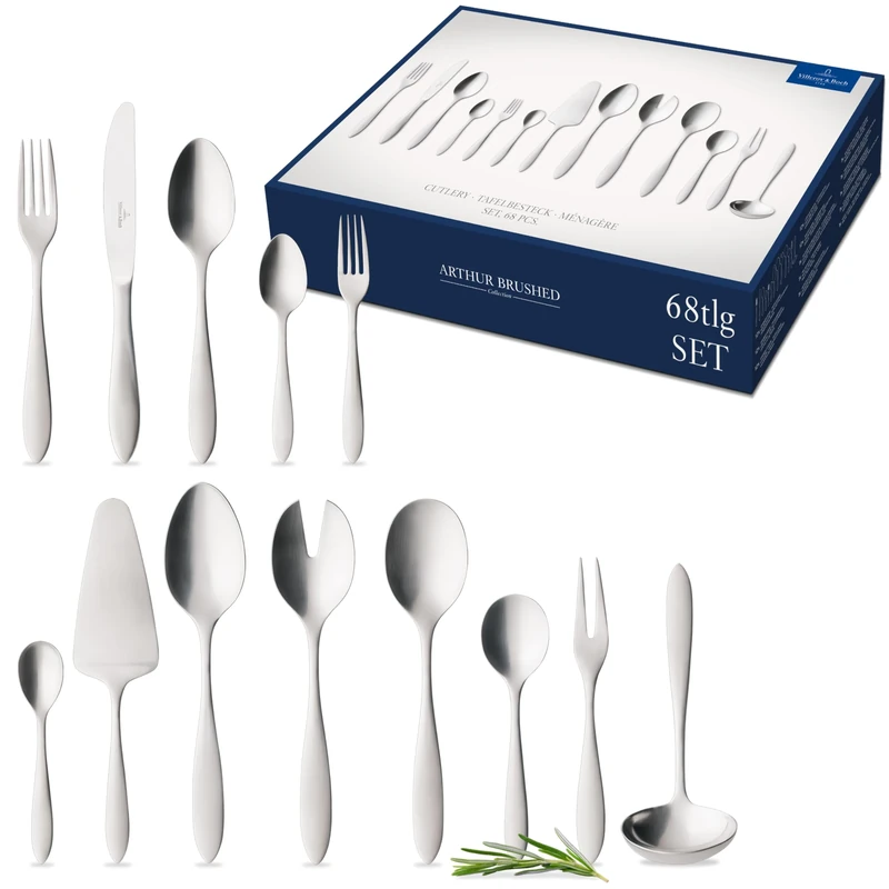 Arthur brushed Cutlery set 68pcs