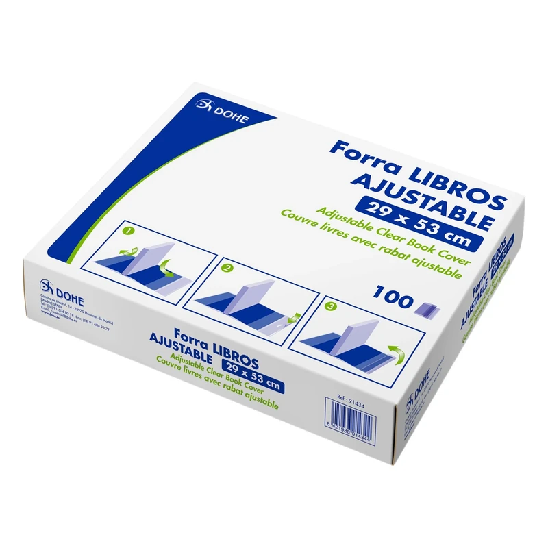 dohe 91434 – Box of 100 Books and Protection Covers