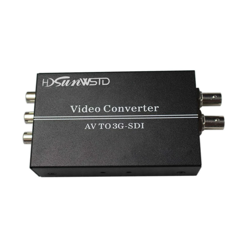 Audio Video AV/CVBS L/R to SDI Adapter Converter Cvbs to SD-SDI/HD-SDI/3G-SDI Video Converter for HDTV Camera
