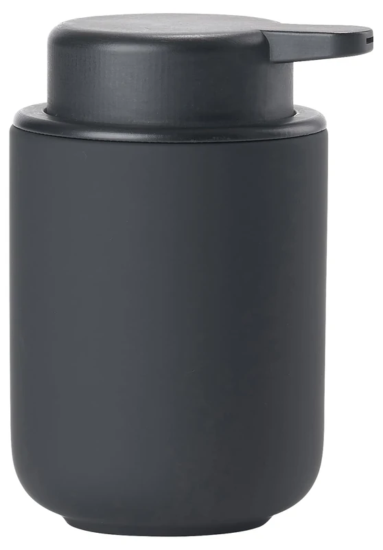 Zone Denmark Ume Soap Dispenser, Ceramic Bathroom Soap Pump, Refillable Hand Wash Dispenser, Liquid Soap & Lotion Container, 250 ml, Black - Image 1