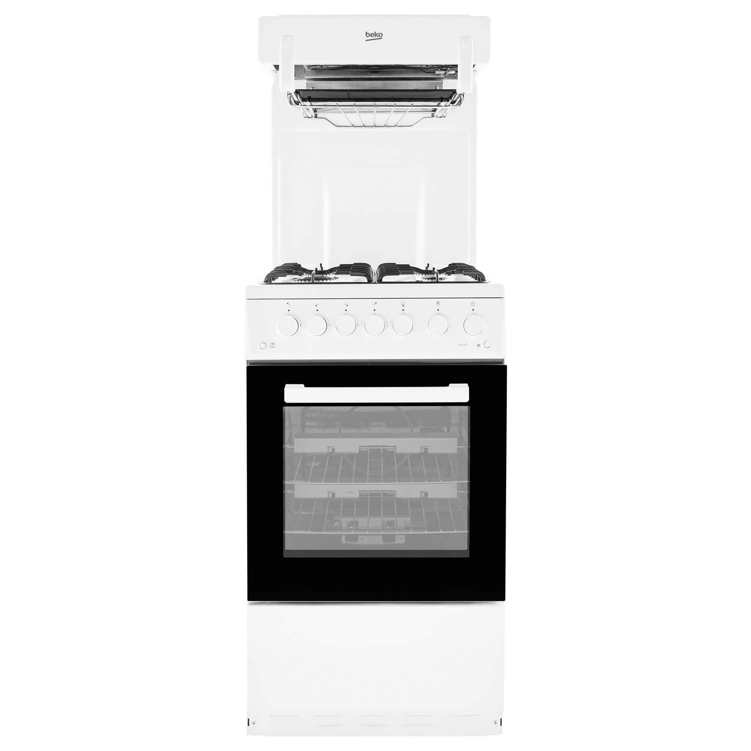 Beko KA52NEW Gas Cooker Eye Level Grill - White