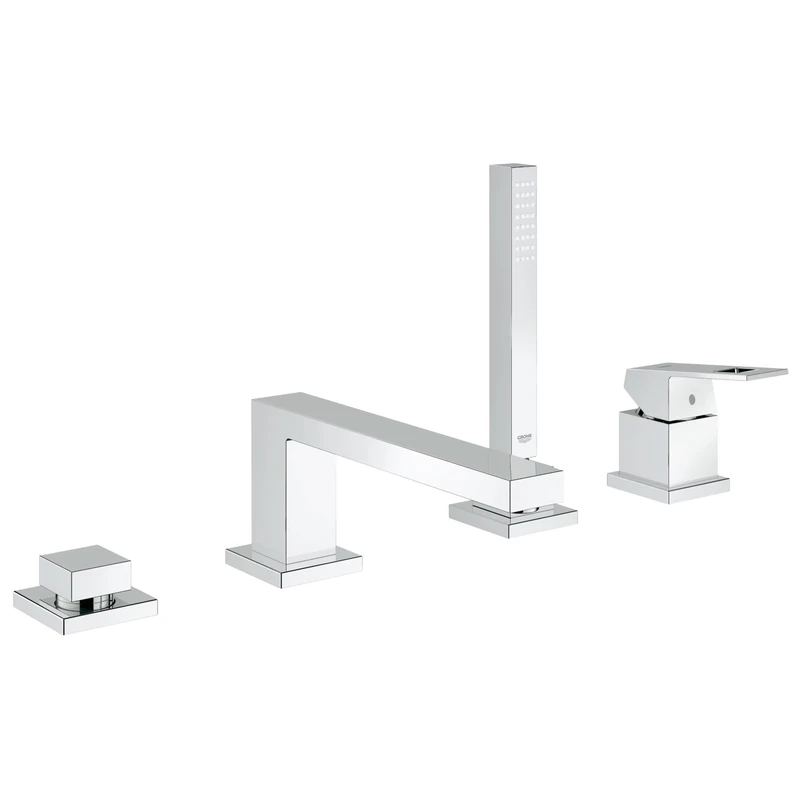 GROHE Eurocube 4-Hole Single-Lever Bath Combination Chrome 19897001