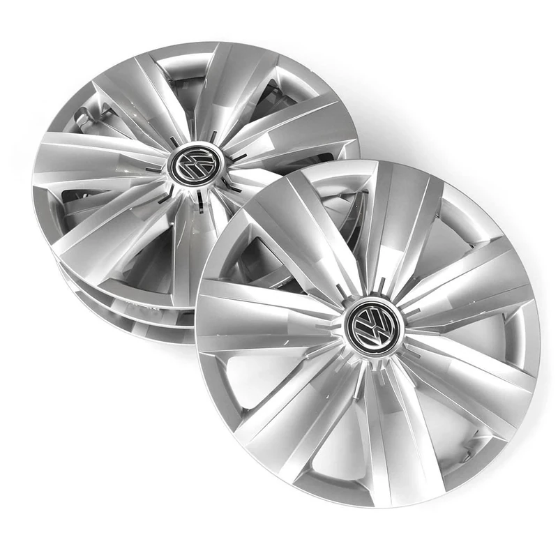 Volkswagen 2GA071456 Hub Caps 16 Inch Brilliant Silver Set of 4