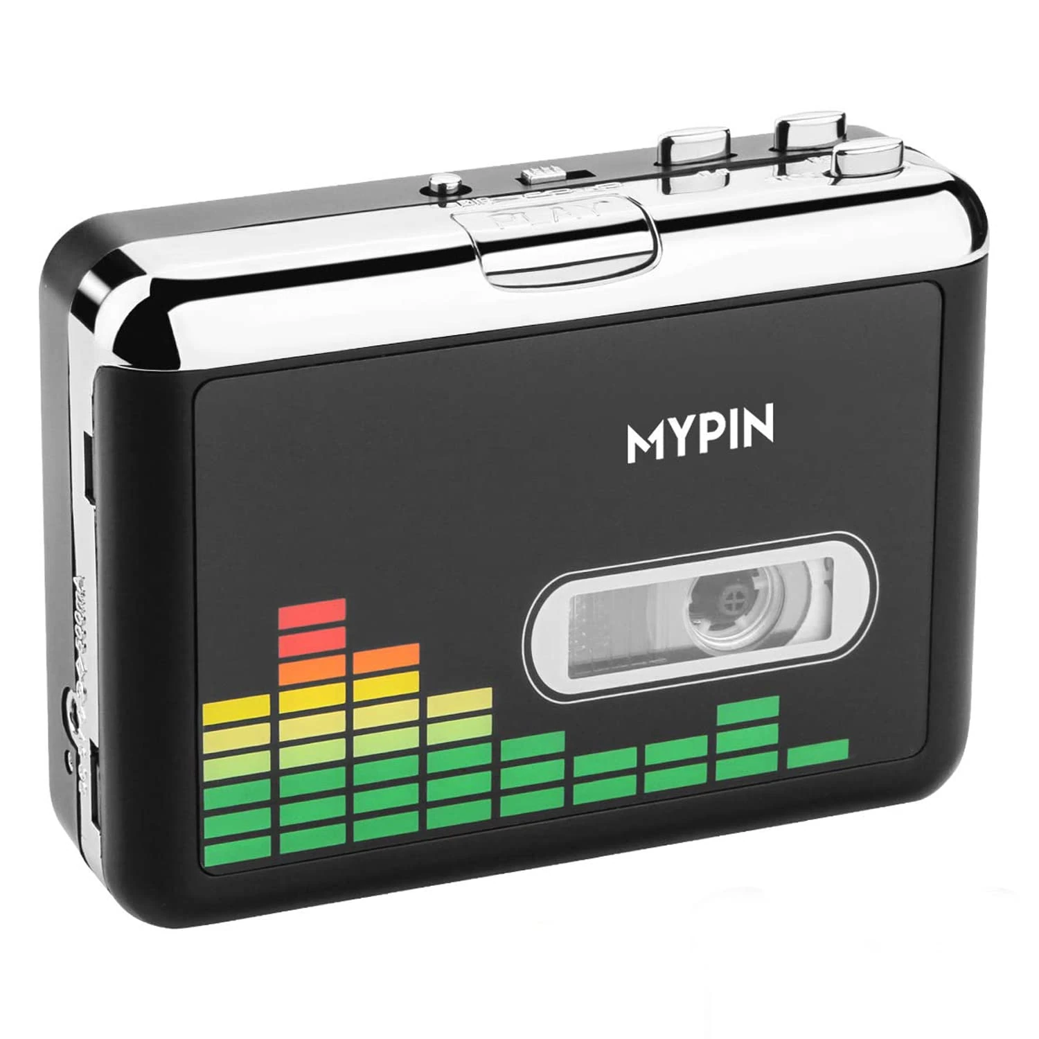 Cassette Player, MYPIN Portable Audio USB Walkman Cassette Tape Player to MP3 Converter Retro with Earphones, No Need Computer Auto Reverse