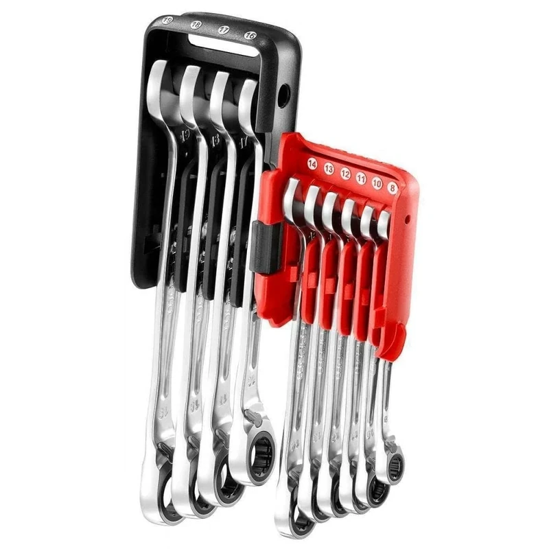 Facom Pocket 467BF.JP10PB Set of 10 Ratchet Combination Spanners in Case