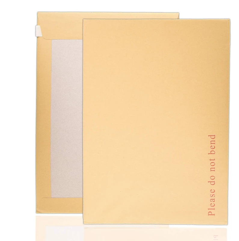 ARPAN A4 Manilla Hard Board Backed Envelopes (324 x 229mm) – A4 Do Not Bend Mailers with Self Seal Strip | C4 Rigid Cardboard Backed Postal Envelopes for Documents, Photos, Certificates (Pack of 125)