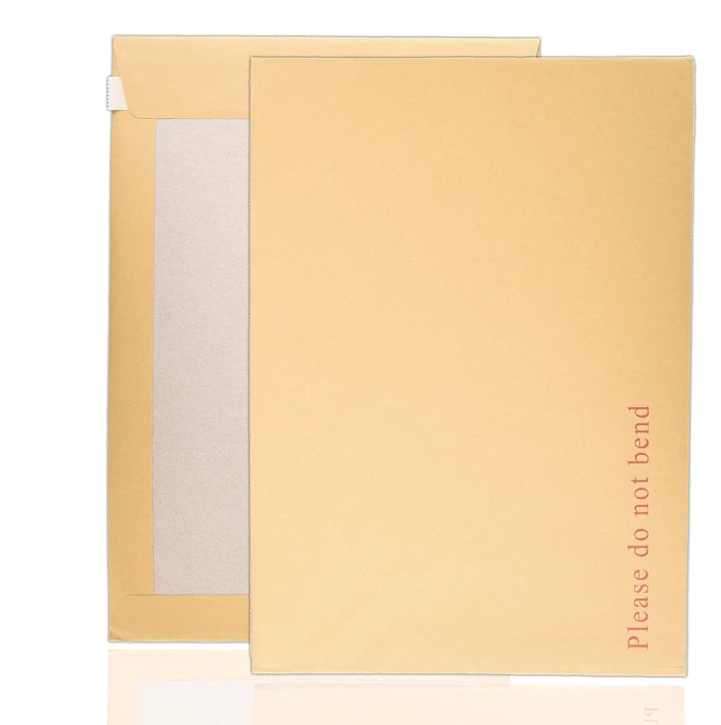 ARPAN A4 Board Backed Envelopes 324mm x 229mm - Do Not Bend Document Envelopes A4 with Hard Backing, Strong Manilla A4 Hardback Envelopes, Self-Seal Strip, Professional Postage Packaging (Pack of 100)