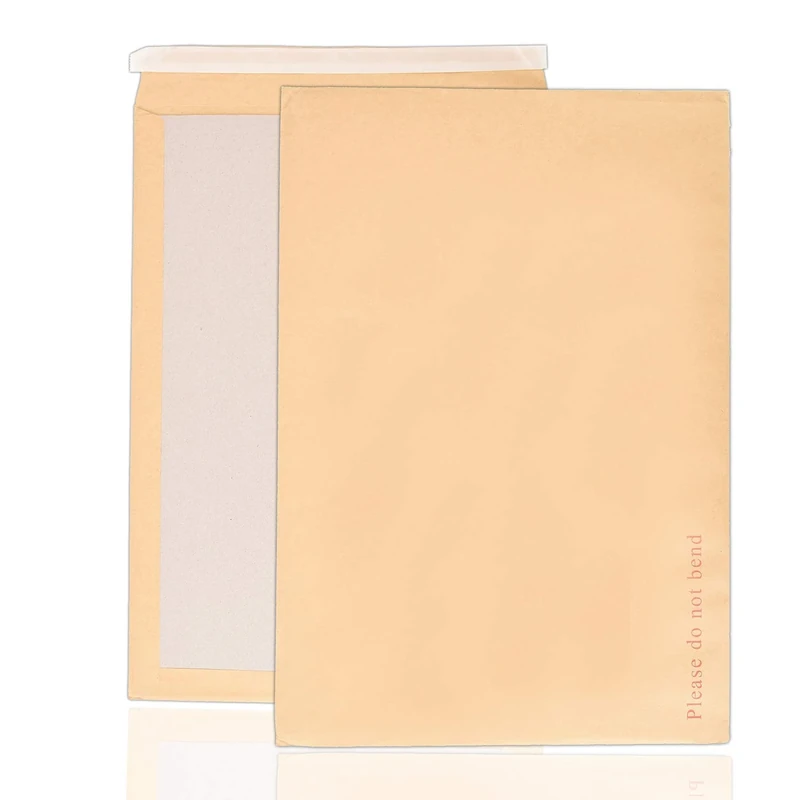 ARPAN A3 Do Not Bend Envelopes – Manilla Hardboard Mailers with Self-Seal Strip | Strong A3 C3 Cardboard Protection for Photos, Artwork and Documents – Rigid Flat Postal Envelopes (Pack of 100)